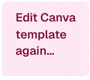 Edit Canva template again