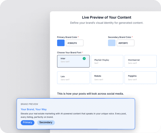 Set your brand once preview