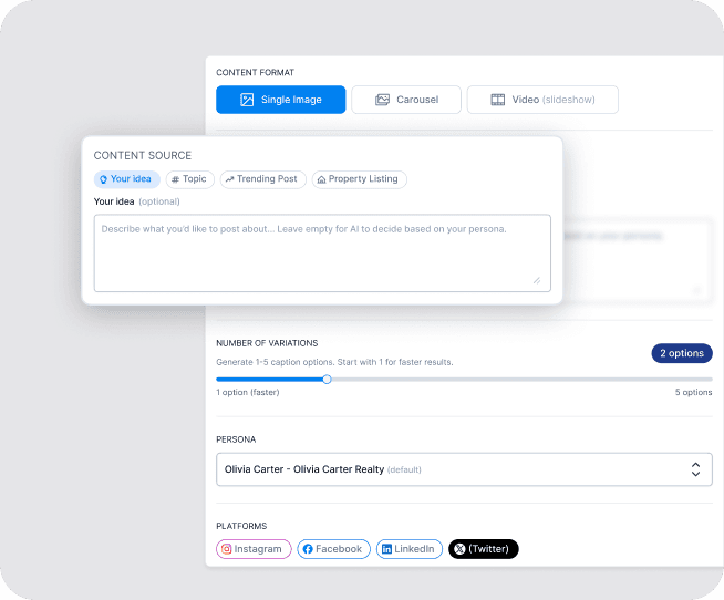 Tell the AI what you need preview