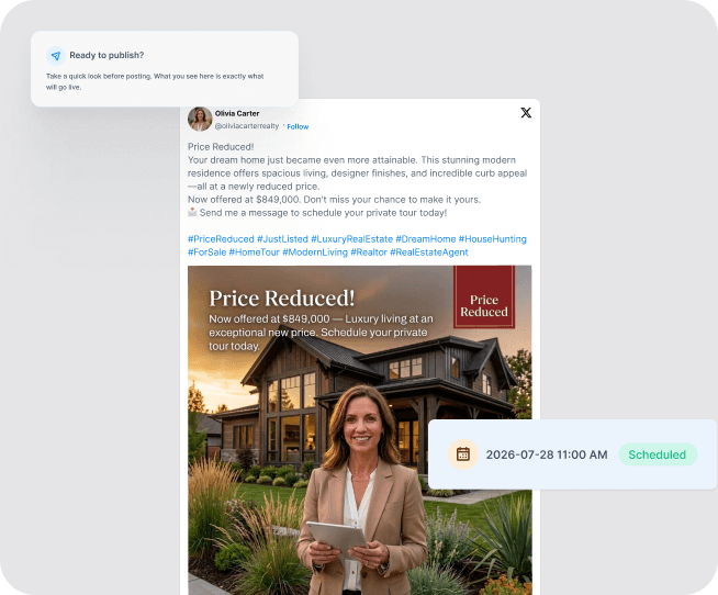 Get ready-to-post content preview