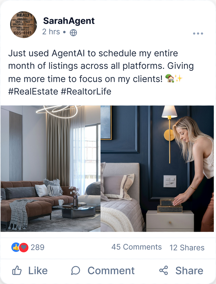 Personal engagement social post