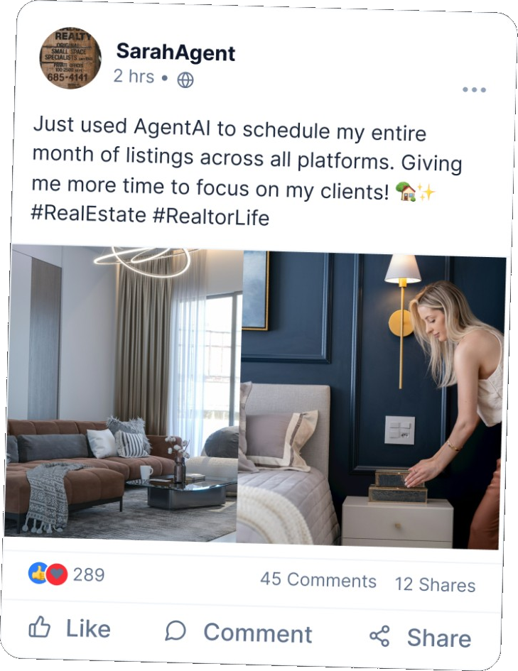 Personal engagement social post