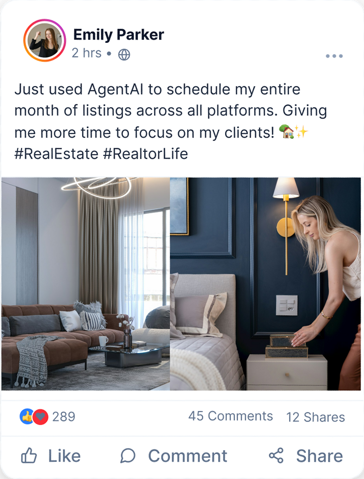 Personal engagement social post